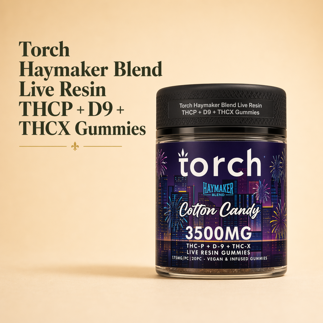 Torch Haymaker Blend Live Resin THCP + D9 + THCX Gummies
